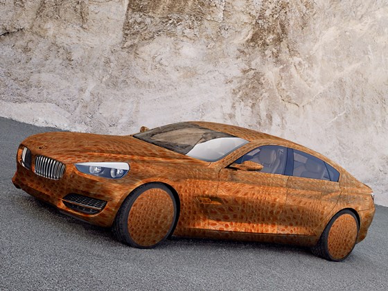 Photoshop: Кожаное авто