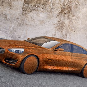 Photoshop: Кожаное авто